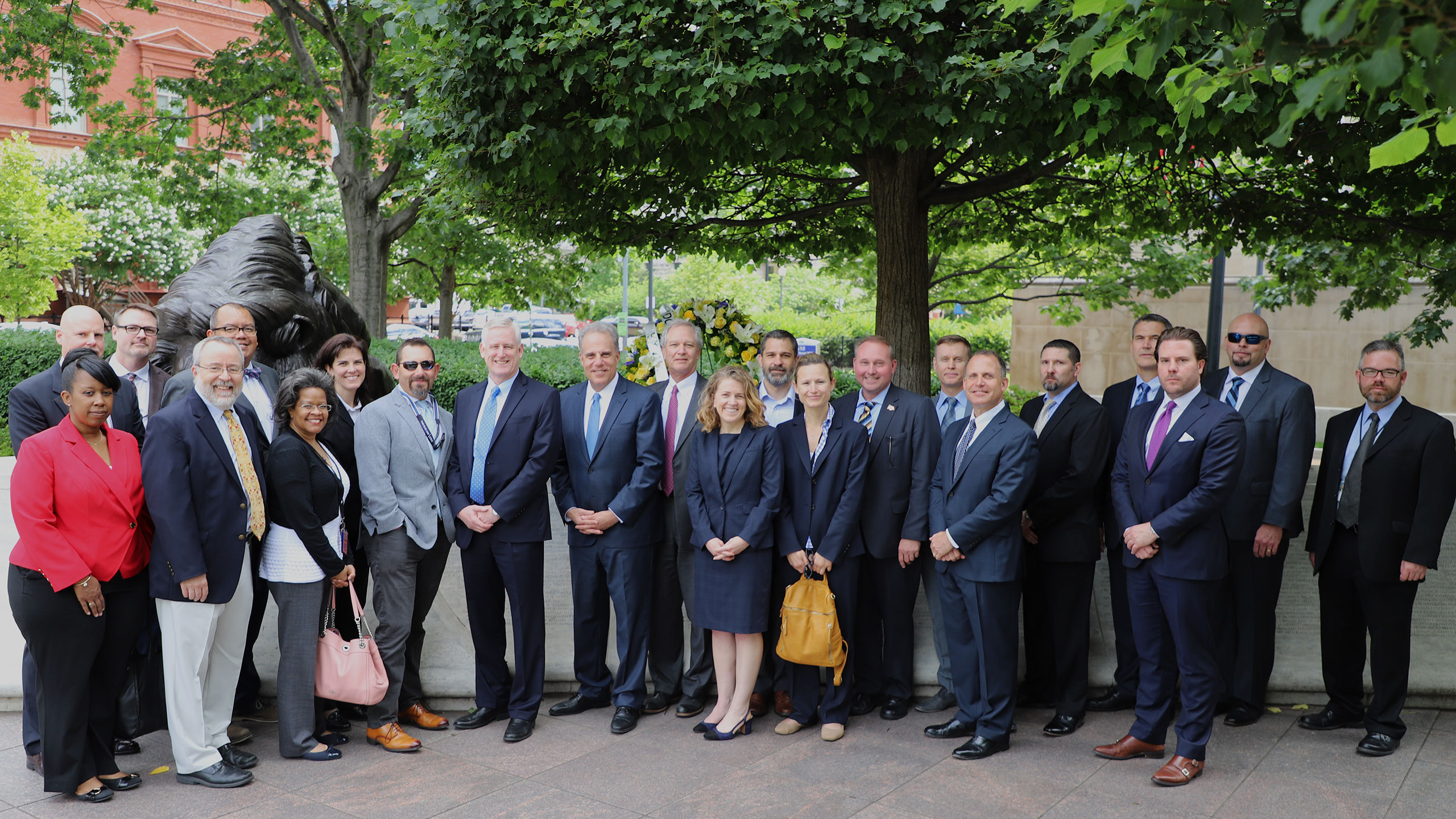 Group at Sentner memorial