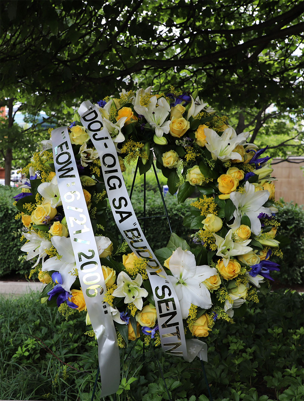 Sentner memorial wreath