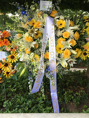 Sentner memorial wreath