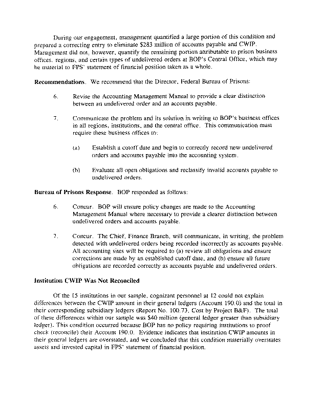 Independent Auditors' Report On Internal Control Structure