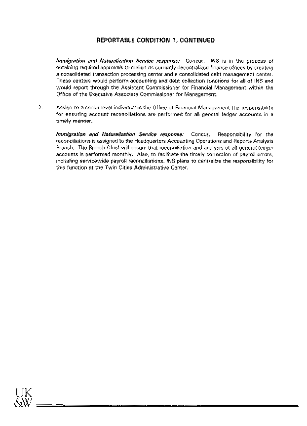 Independent Auditor's Report on Internal Control Structure