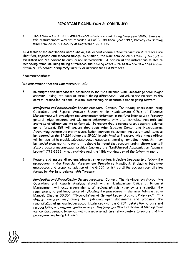 Independent Auditor's Report on Internal Control Structure
