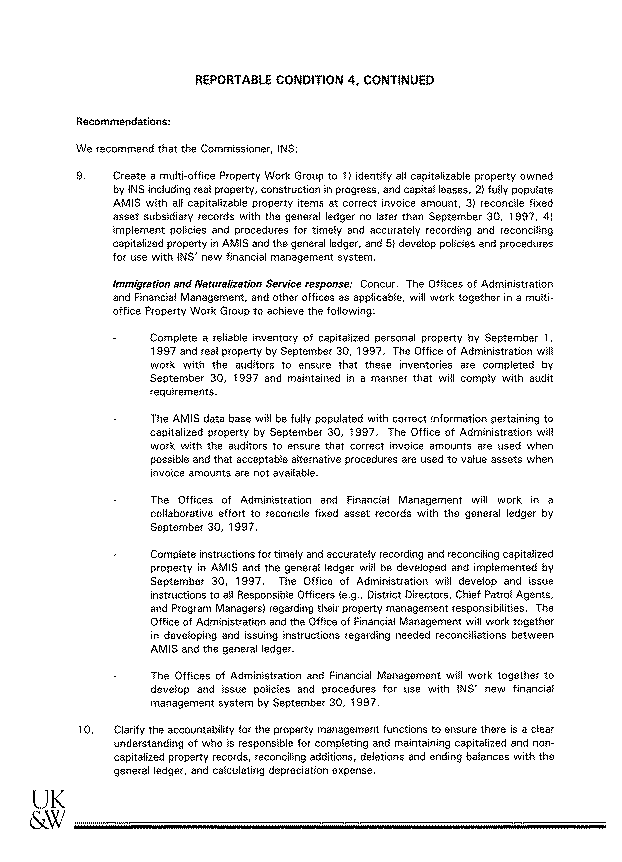 Independent Auditor's Report on Internal Control Structure