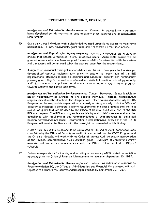 Independent Auditor's Report on Internal Control Structure