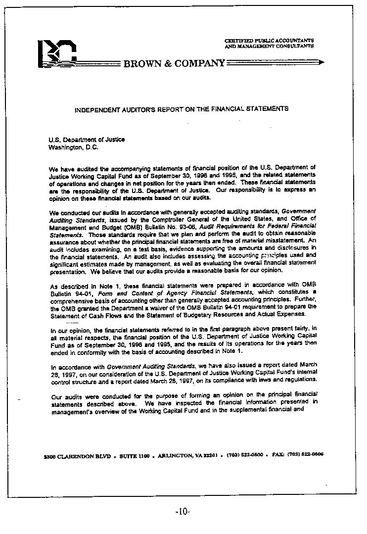 Independent Auditor's Report on the Financial Statements