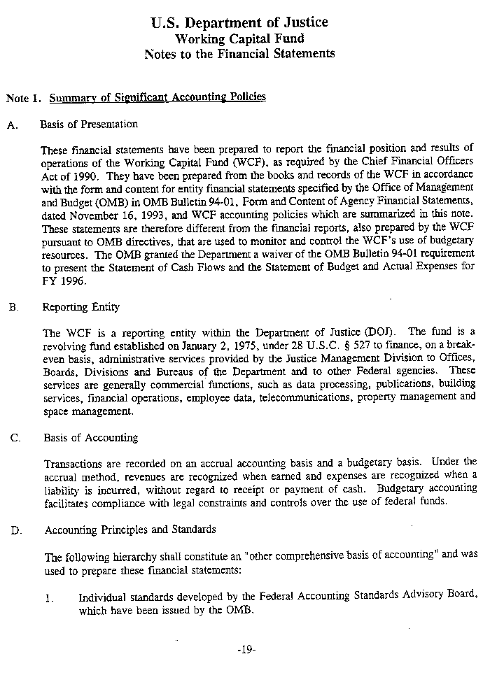 Notes to the Financial Statements