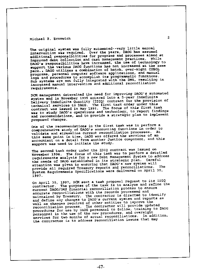 Appendix I - Justice Management Division Comments on the Report