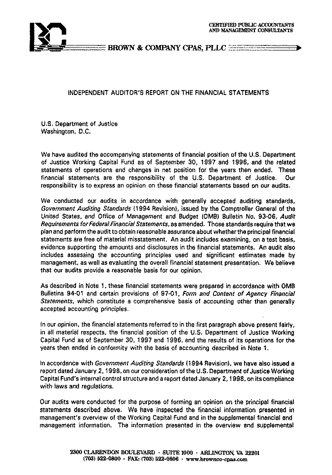 Independent Auditor's Report on the Financial Statements